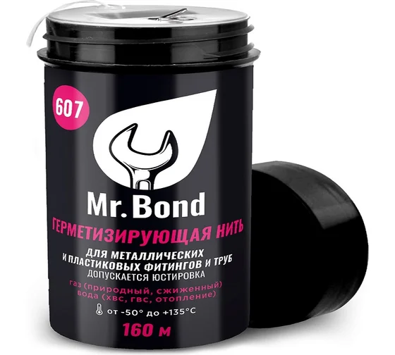 Нить для герметизации резьбы Mr.Bond 607  (160 м)