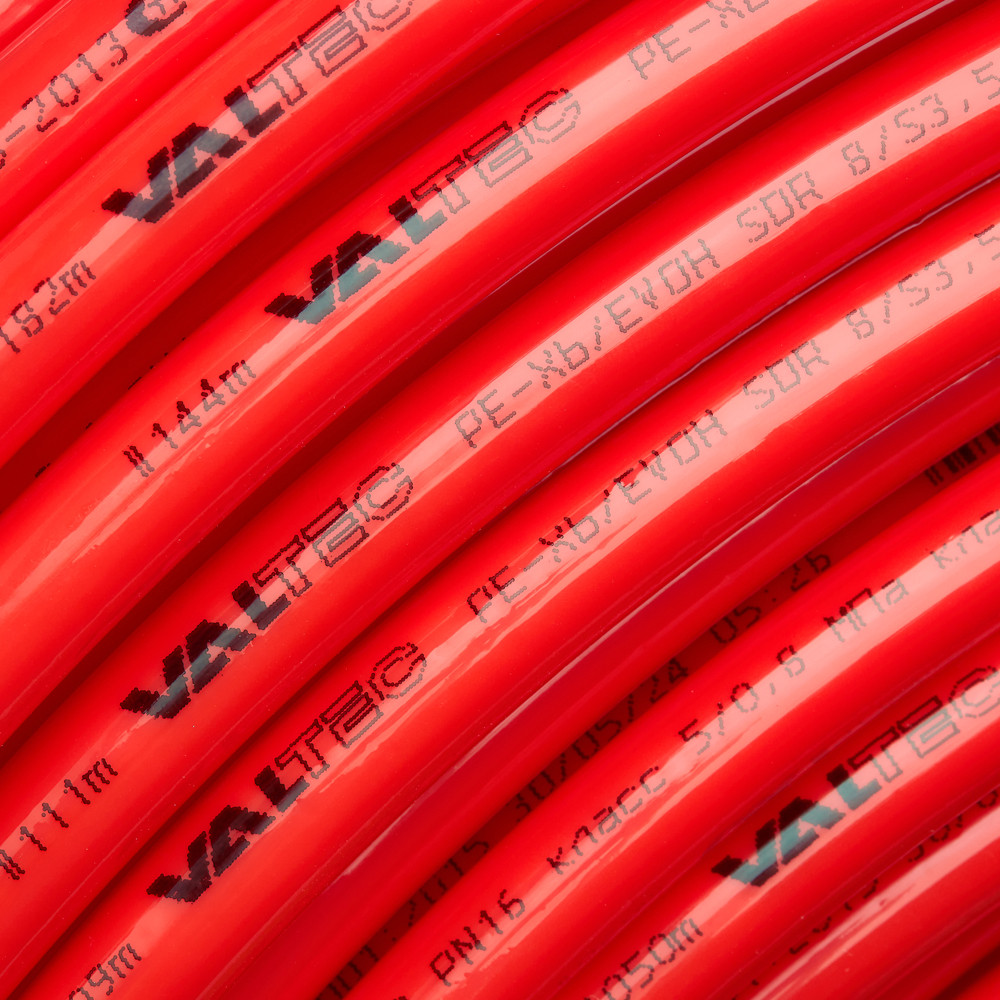 Труба полимерная VALTEC PEX, красная EVOH,
