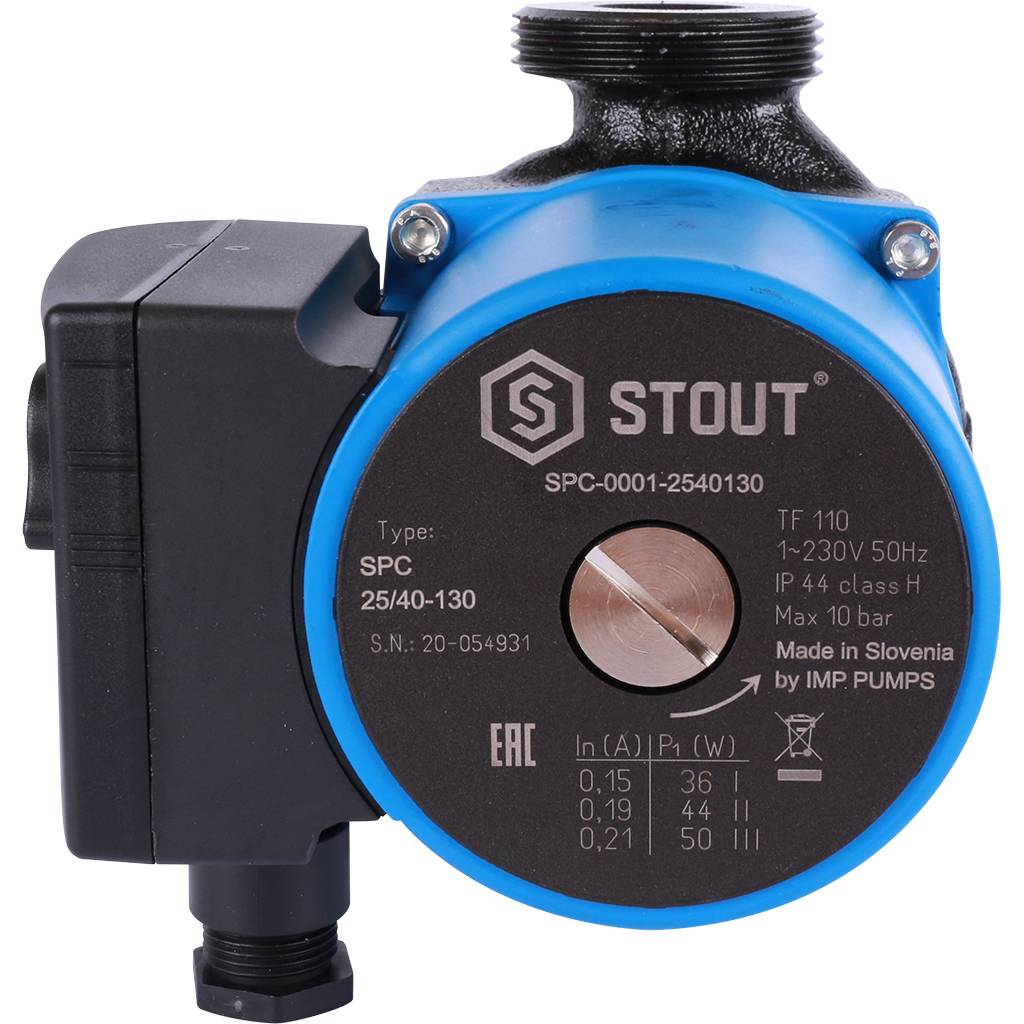Насос циркуляционный STOUT (25/40-130)